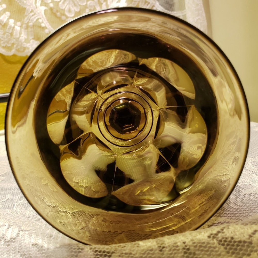 HOST PICK 💘 Vtg Noritake Gothic Black Smoke Glass Goblet Cup - Picture 6 of 6